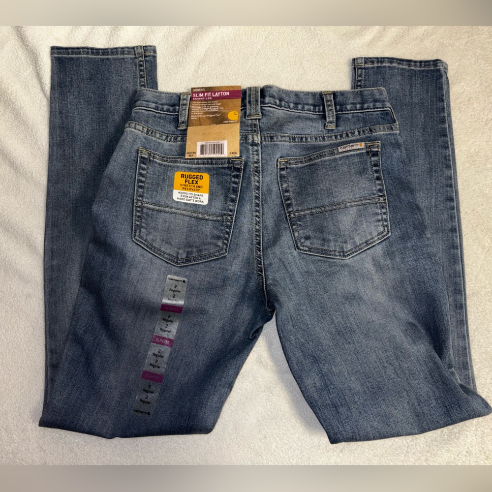 Carhartt Slim Fit Skinny Jeans in Blue - Picture 3 of 3